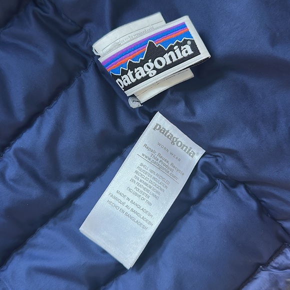 Patagonia Puffer Jacket Navy Size 7 - Picture 5 of 7